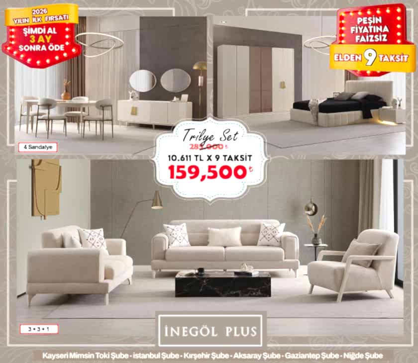 TRİLYE DÜĞÜN PAKETİ