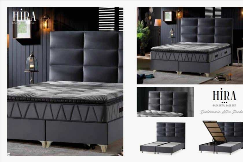 Hira Set (baza,baslık,yatak) 150 x 200 ölçü.