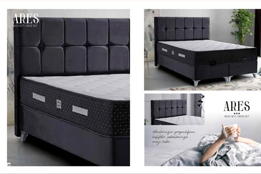 Ares Set (baza,baslık,yatak) 150 x 200 ölçü.