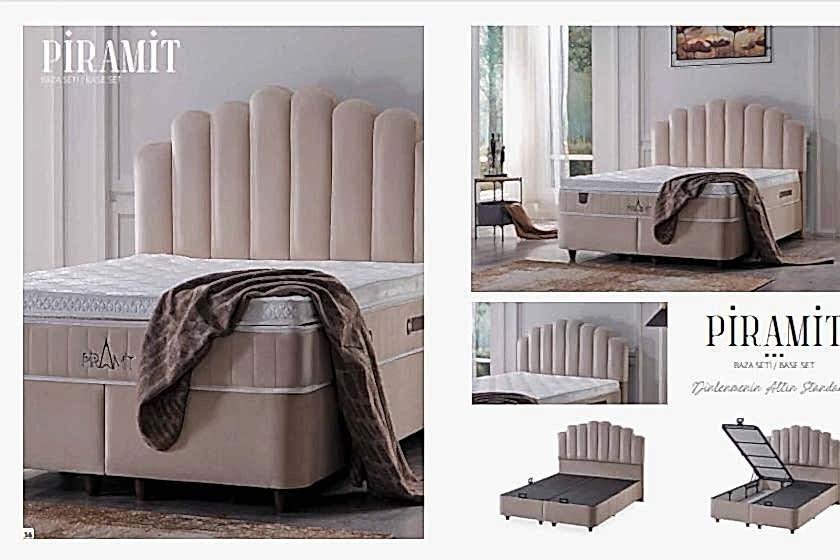 Piramit Set (baza,baslık,yatak) 150 x 200 ölçü