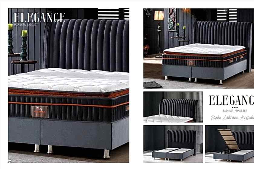 Elegance Set (baza,baslık,yatak) 150 x 200 ölçü